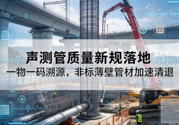 渝中区声测管质量新规落地，一物一码溯源，非标薄壁管材加速清退